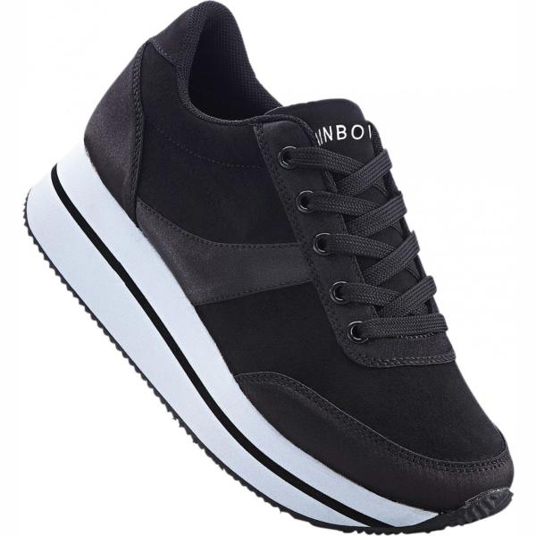Sneakers con plateau nero Rainbow nero