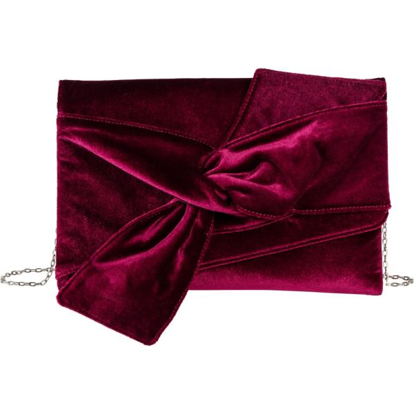 Pochette con fiocco in velluto Bpc bonprix collection rosso