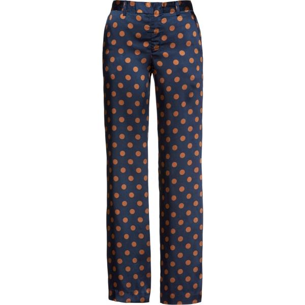Pantalone fantasia effetto satinato blu Bpc selection blu a pois