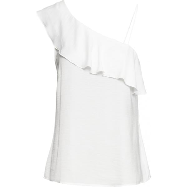 Top monospalla con volant Bodyflirt