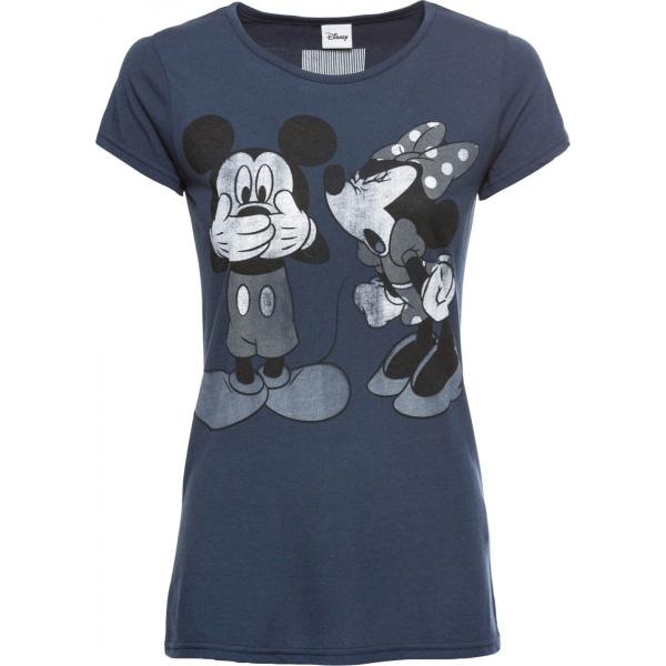 Maglia con stampa blu Disney blu con stampe