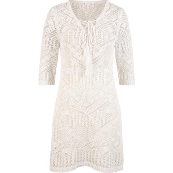 Copricostume con scollo bianco Bodyflirt bianco