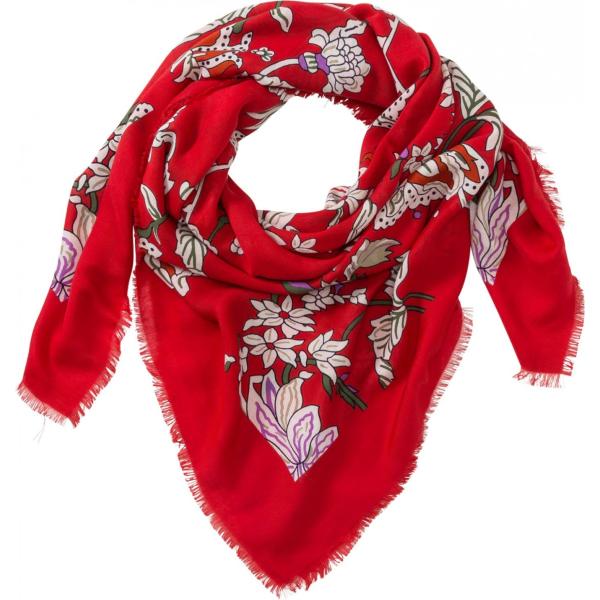Sciarpa copricapo fantasia floreale rosso Bpc bonprix collection rosso a fiori