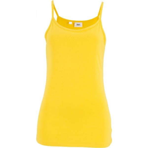 Top con spalline jersey giallo Bpc bonprix collection giallo
