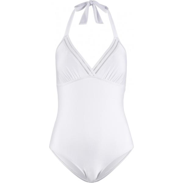 Costume intero effetto lucido bianco e nero Bodyflirt bianco