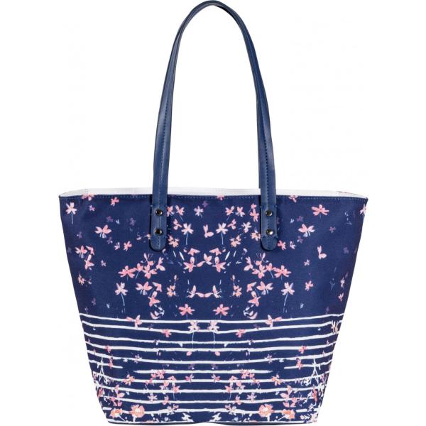 Shopping bag fantasia floreale con zip blu Bpc bonprix collection blu a fiori