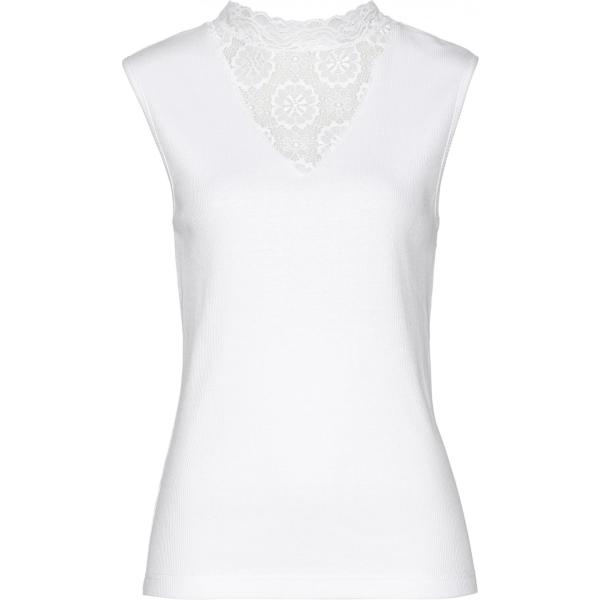 Top con pizzo Bpc selection bianco