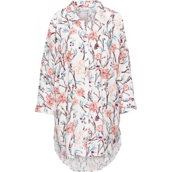 Blusa oversize fantasia floreale con aperture bianco Bodyflirt bianco a fiori