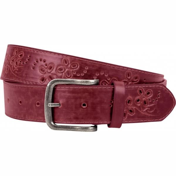 Cintura con fibbia in pelle sintetica rosso Bpc bonprix collection rosso
