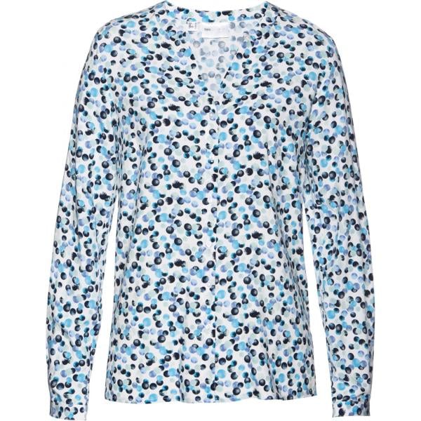 Camicetta taglio dritto fantasia spacchetti laterali blu Bpc selection blu