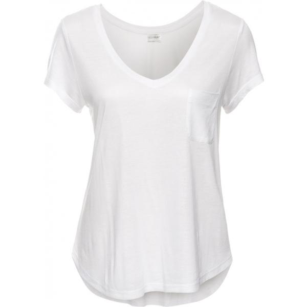 Maglia effetto lucido con scollo bianco Bodyflirt bianco