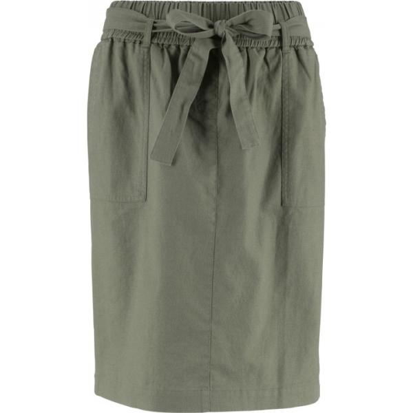 Gonna con cintura verde Bpc bonprix collection verde