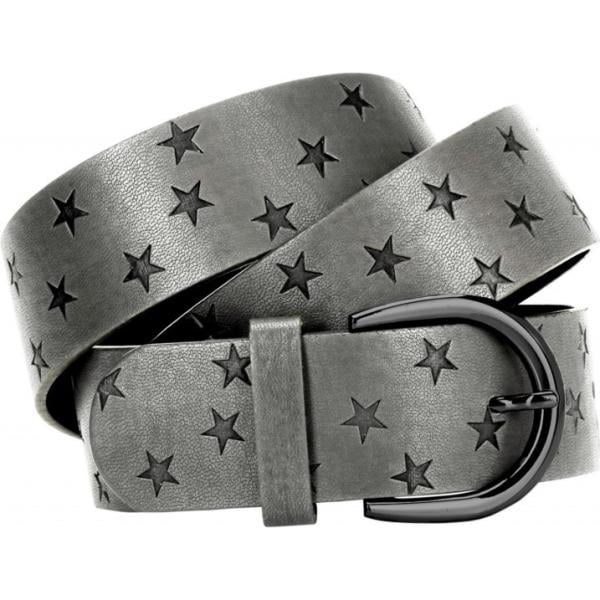 Cintura con fibbia in pelle sintetica Bpc bonprix collection grigio