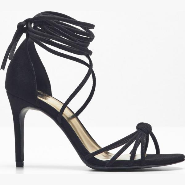 Sandali con lacci nero Bodyflirt nero