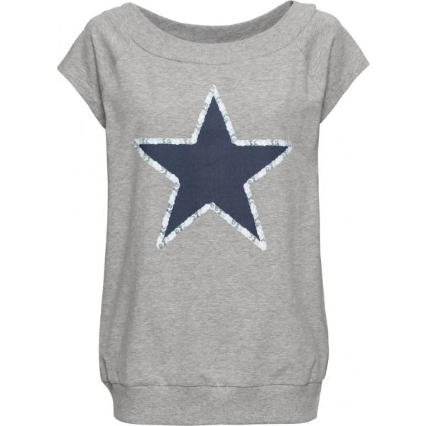 Maglia taglio dritto con scollo grigio Rainbow grigio