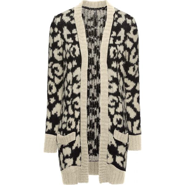 Cardigan beige e corda Rainbow animalier