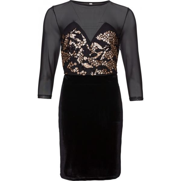 Vestito con scollo nero BODYFLIRT boutique nero