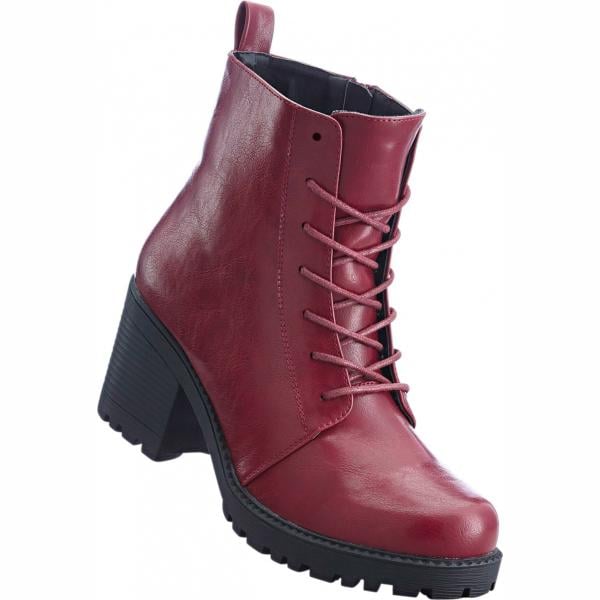 Stivaletti con stringhe rosso Rainbow rosso
