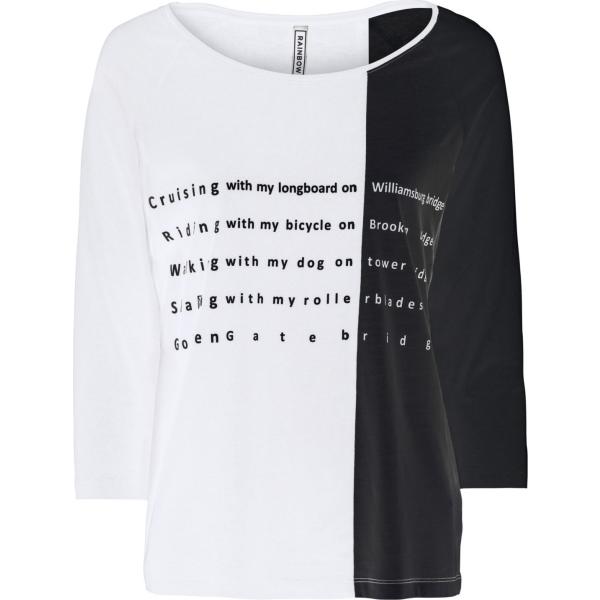 Maglia bianco Rainbow multicolore