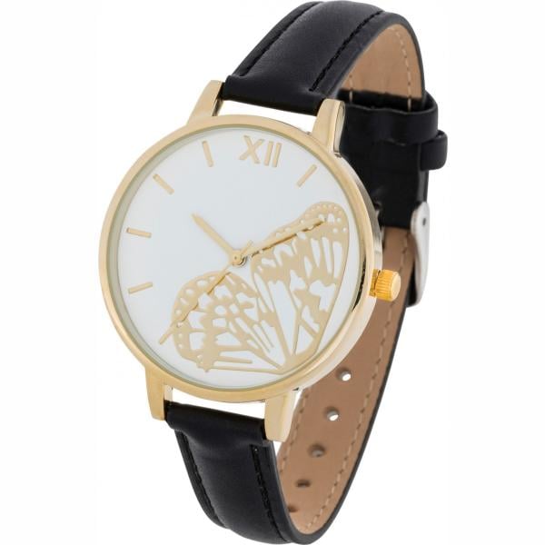 Orologio farfalla effetto lucido nero Bpc bonprix collection nero