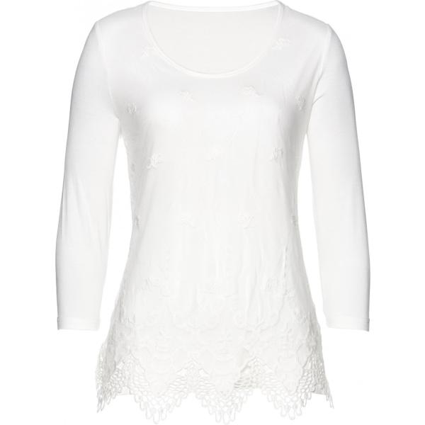 Maglia con pizzo bianco Bpc selection premium bianco