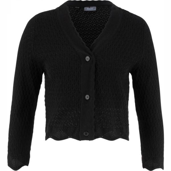 Bolero in in maglia nero e corda Bpc bonprix collection nero