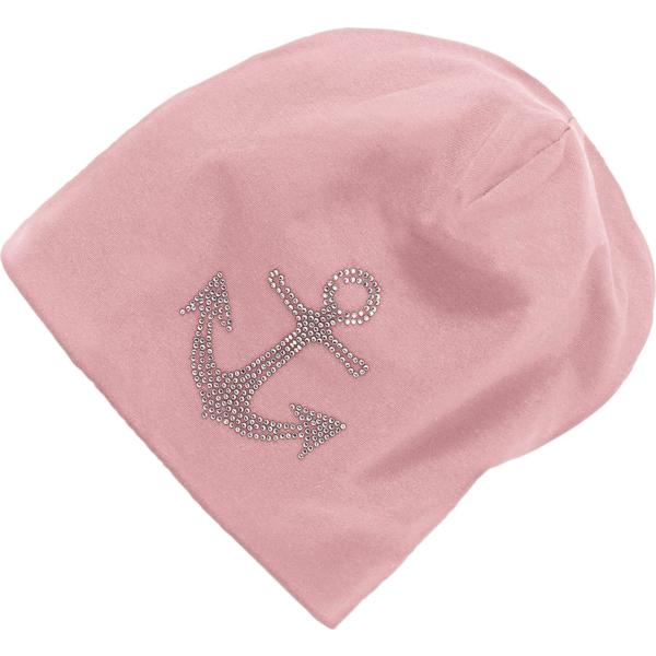 Berretto con strass jersey rosa Bpc bonprix collection rosa