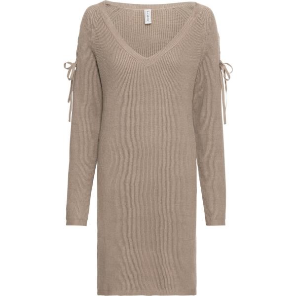 Vestito con spalle scoperte in in maglia Rainbow