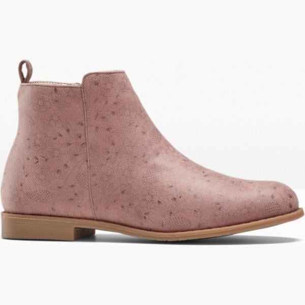 Stivaletti con zip in pelle sintetica rosa Bpc selection rosa