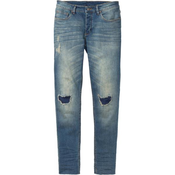 Jeans elasticizzato skinny taglio dritto con bottoni blu Rainbow blu