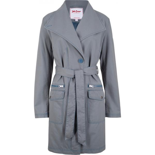 Trench grigio Rainbow verde con stampe