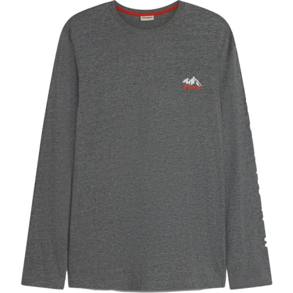 T-shirt da uomo in grigio scuro a maniche lunghe in cotone organico bonprix bonprix