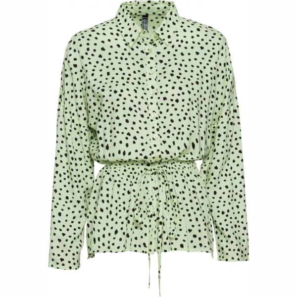 Camicetta lunga con bottoni verde Bodyflirt blu