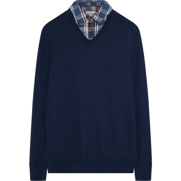 Maglione da uomo in blu scuro bonprix