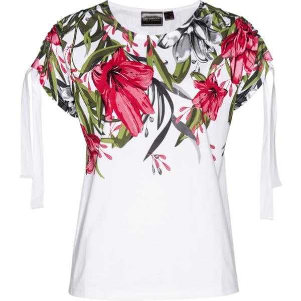 maglieria bonprix bianco a fiori
