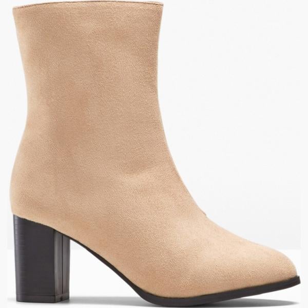 Stivaletti con zip beige Bpc bonprix collection blu