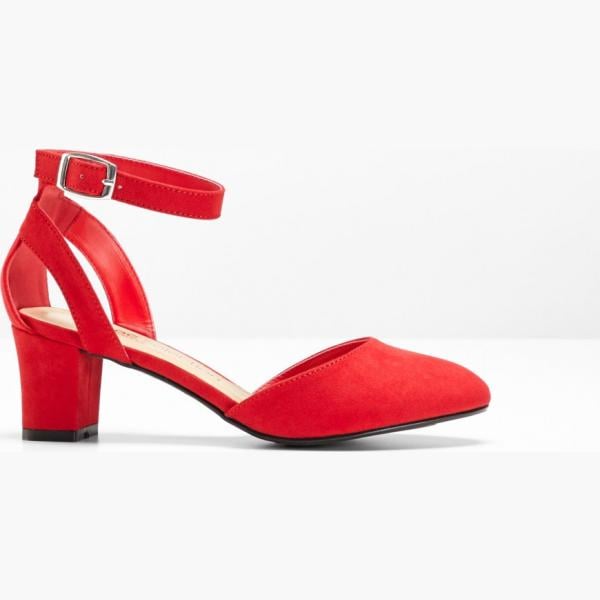 Décolleté pumps con cinturino e fibbia rosso Bpc selection rosso
