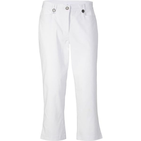 pantaloni capri bonprix bianco