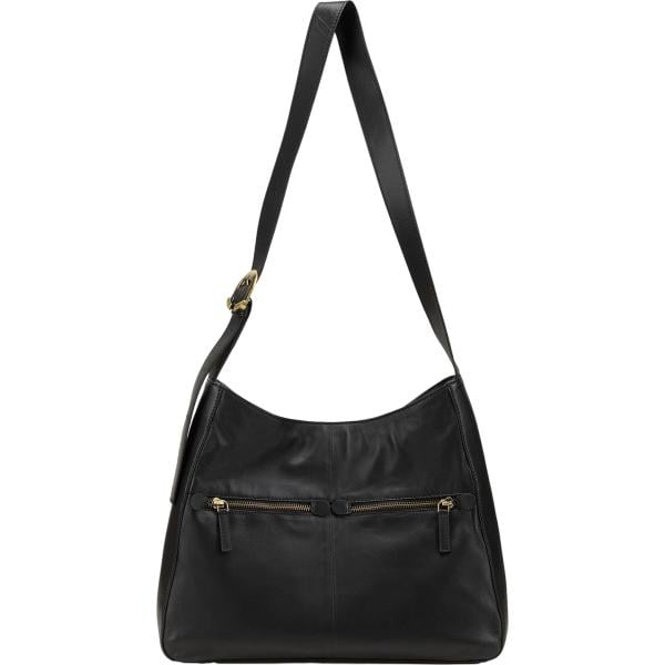 borsa a mano da donna in nero pece in pelle bonprix