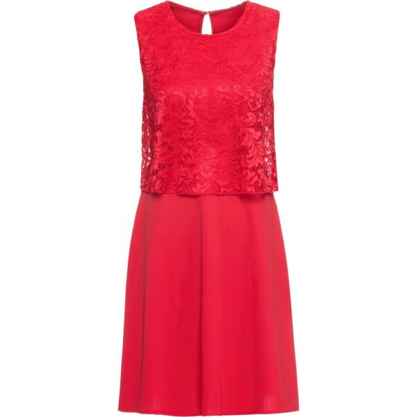 Vestito con pizzo jersey rosso Bodyflirt rosso