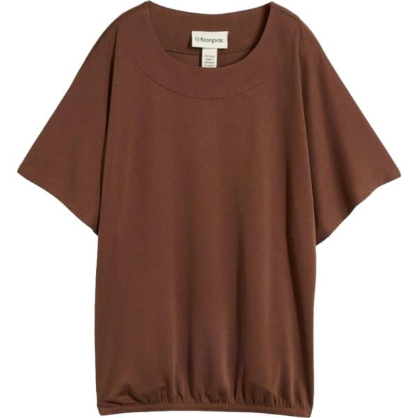 t-shirt bonprix marrone