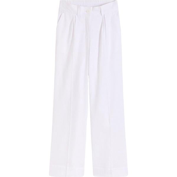 pantaloni a palazzo bonprix bianco