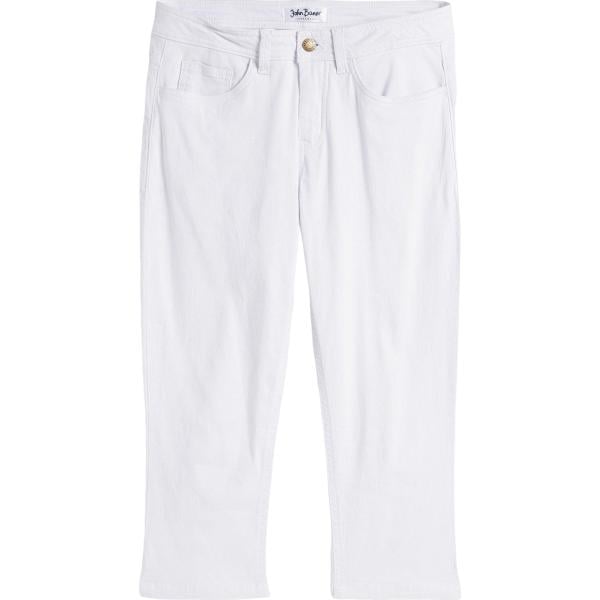 jeans slim fit bonprix bianco