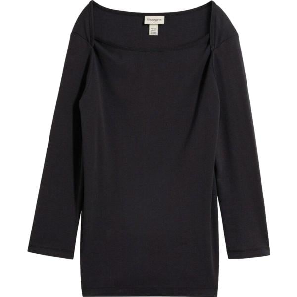 T-shirt da donna in nero pece in cotone organico bonprix bonprix