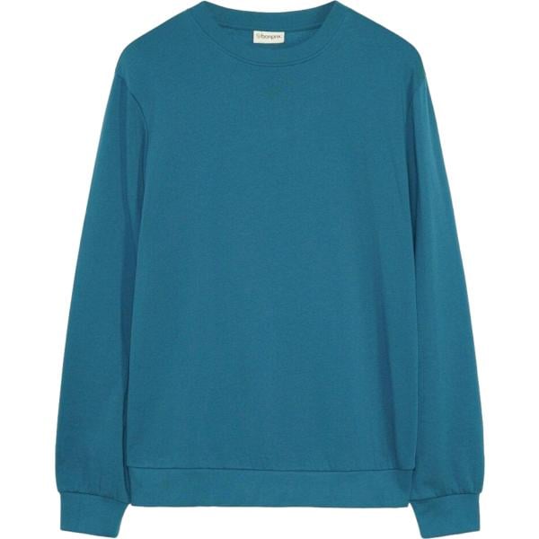 Felpa da uomo in blu medio girocollo bonprix