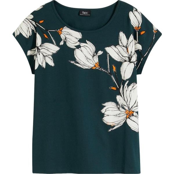 t-shirt bonprix blu con stampe