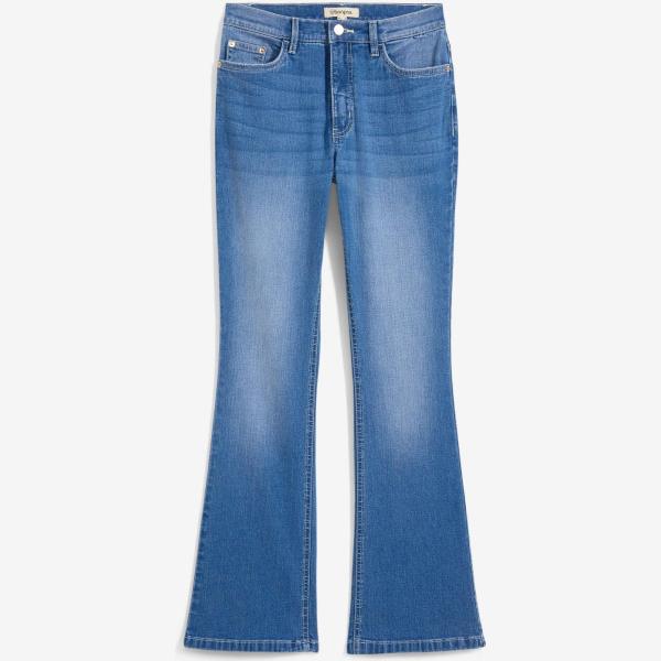 jeans bootcut bonprix blu