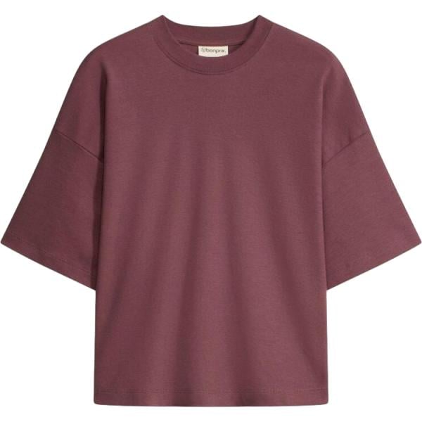 T-shirt da donna in marrone scuro corto in cotone organico bonprix bonprix
