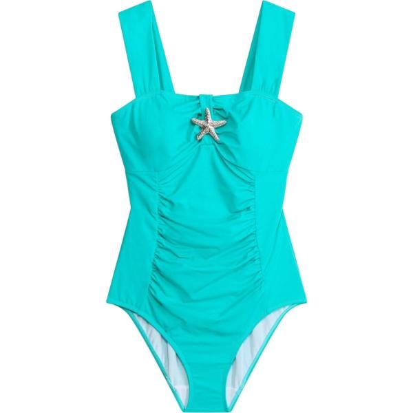 Costume intero da donna in azzurro modellante bonprix