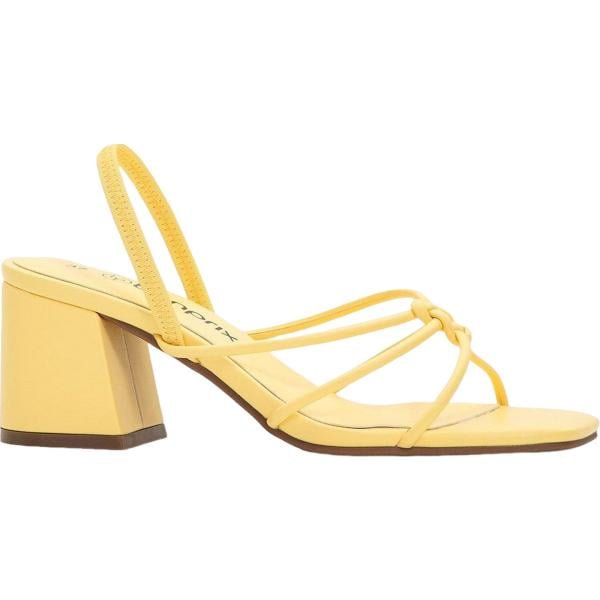 sandali col tacco bonprix giallo